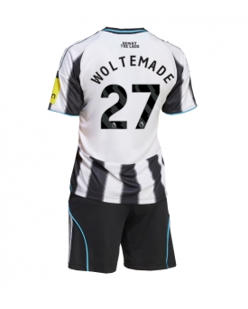 Billige Fotballdrakt Newcastle United Nick Woltemade #27 Replika Hjemmedraktsett Barn 2025-26 Kortermet (med bukser)